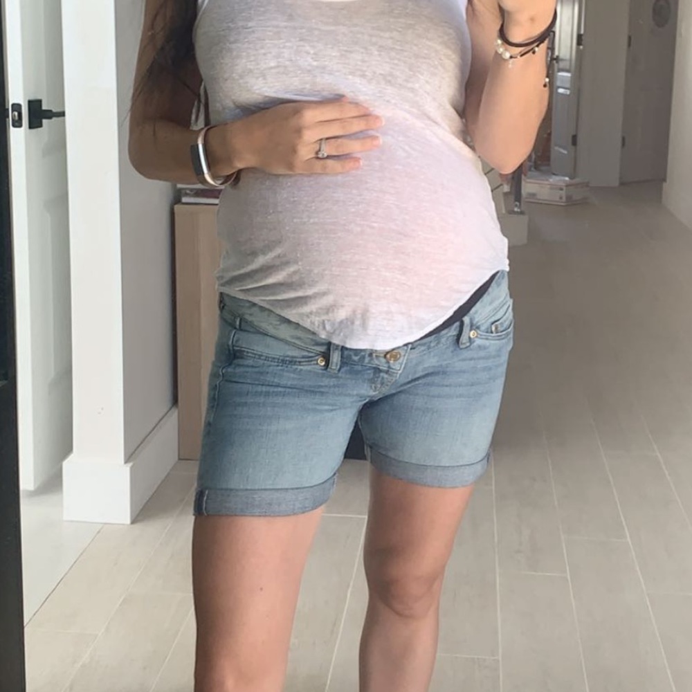 H&M Mama Maternity Denim Jean Shorts